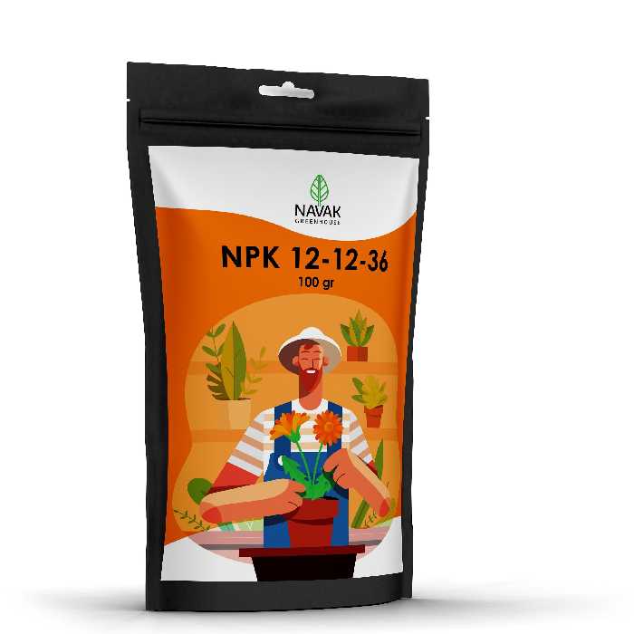 کودپودری 36-12-12 مخصوص گلدهی وزن 100 گرم