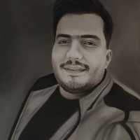 طراحی چهره سیاه قلم چهره 50در70 پرتره سیاه سفید 