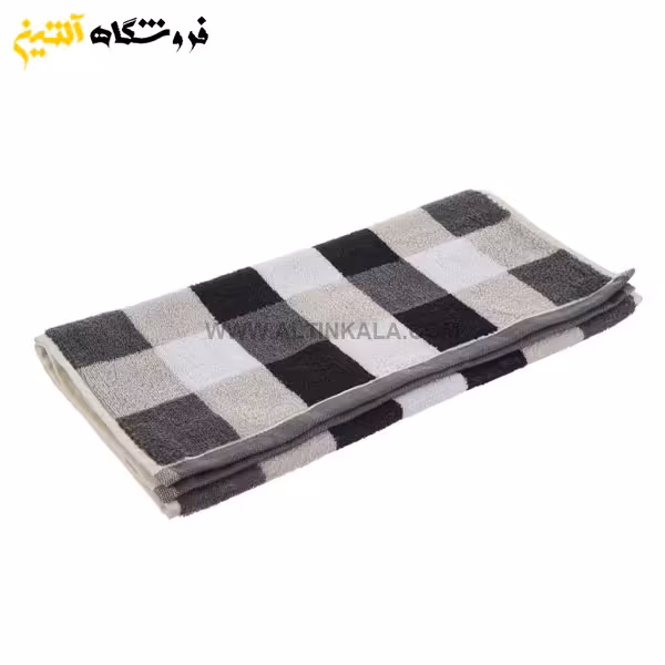 حوله دستی برق لامع مدل کریسمس طوسی 40×80