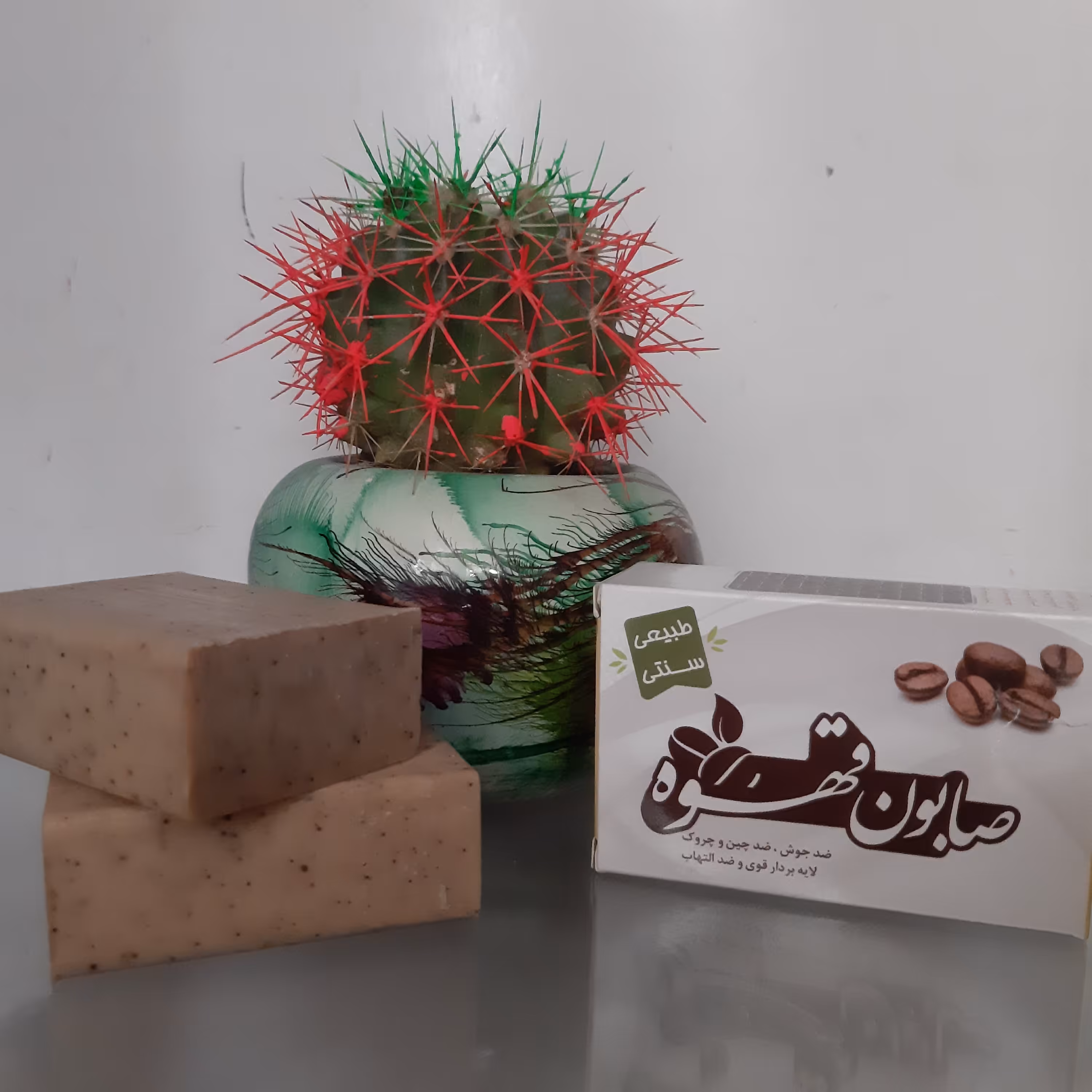 صابون قهوه ، ضد جوش،ضد چین و چروک، لایه بردار قوی