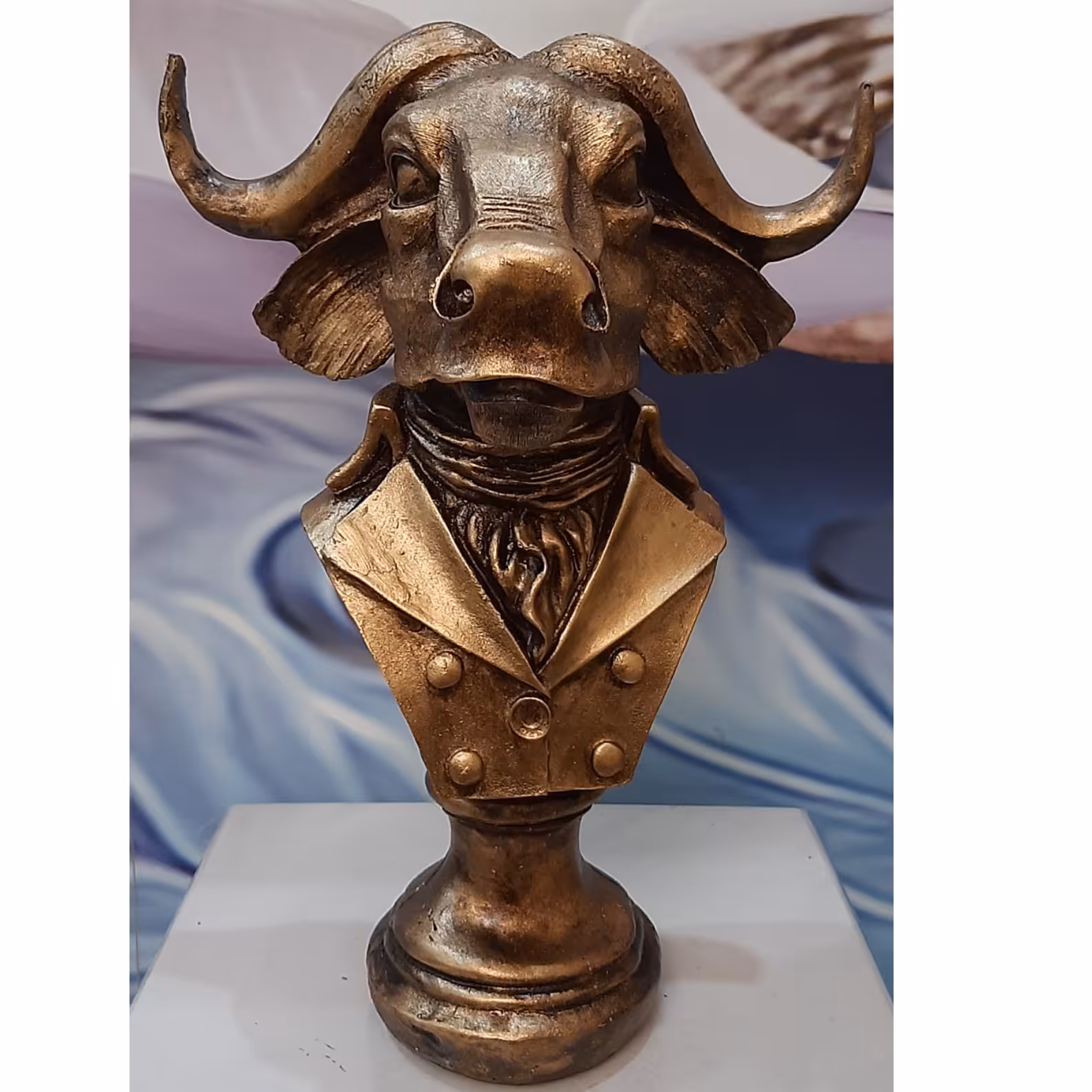 مجسمه   قوچ مجلسی پلی استر  طلایی