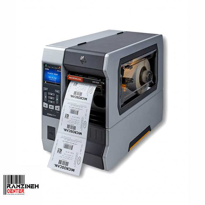 لیبل پرینتر صنعتی Zebra ZT610 203dpi   Rewinder