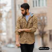 پیراهن کلاهدار مردانه لیما کد 36438 دو جیب جنس لی