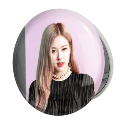 آینه جیبی خندالو طرح رزی بلک پینک Black Pink مدل تاشو کد 14382