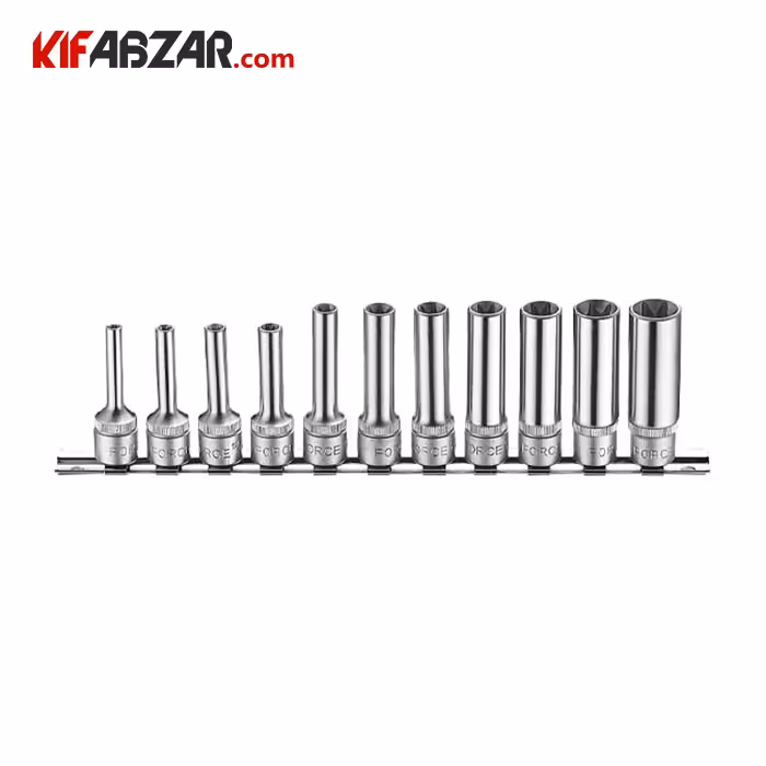 ست بکس ریلی 3/8 اینچ ستاره ای بلند 11 عددی فورس مدل 3112