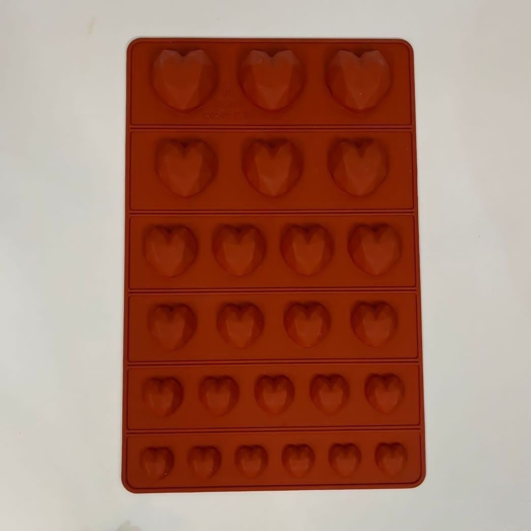 قالب سیلیکونی قلب اورگامی  با سایز های مختلف