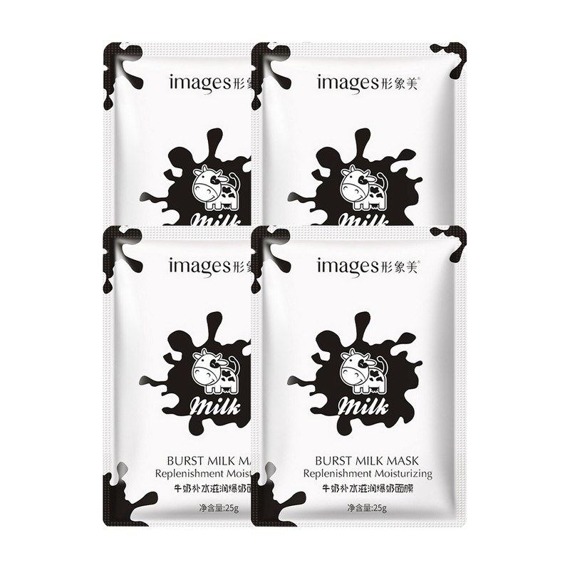 ماسک صورت ورقه ای ایمجز مدل شیر گاو  بسته 4 عددی