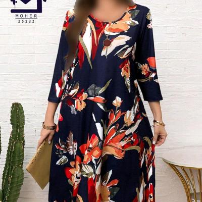 تونیک طرح گل سایزبزرگ25132