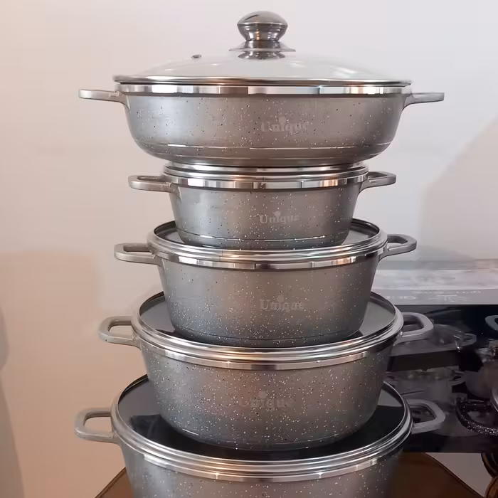 سرویس قابلمه چدن یونیک خارجی - سرامیکی - درجه یک