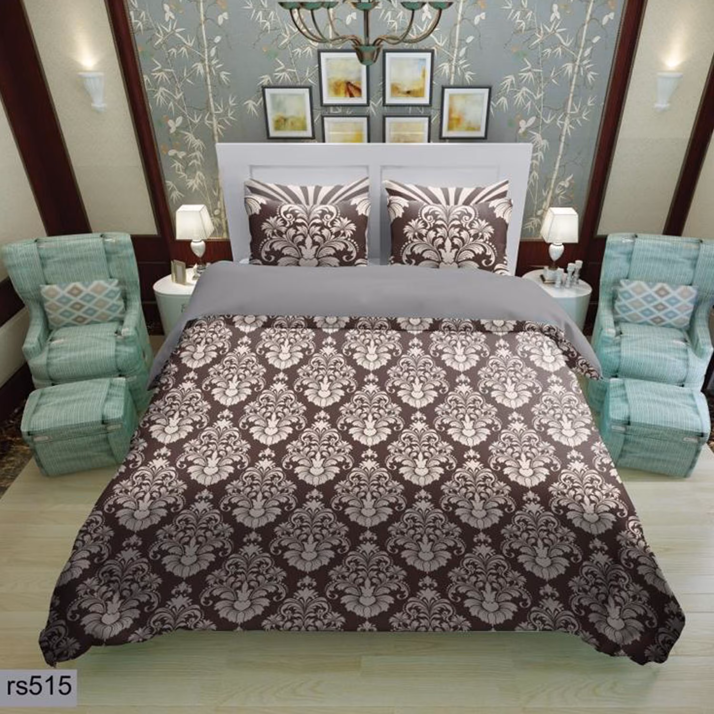 سرویس روتختی 2 نفره تنسل چاپی برندترک لند(Turk Land) rs 515