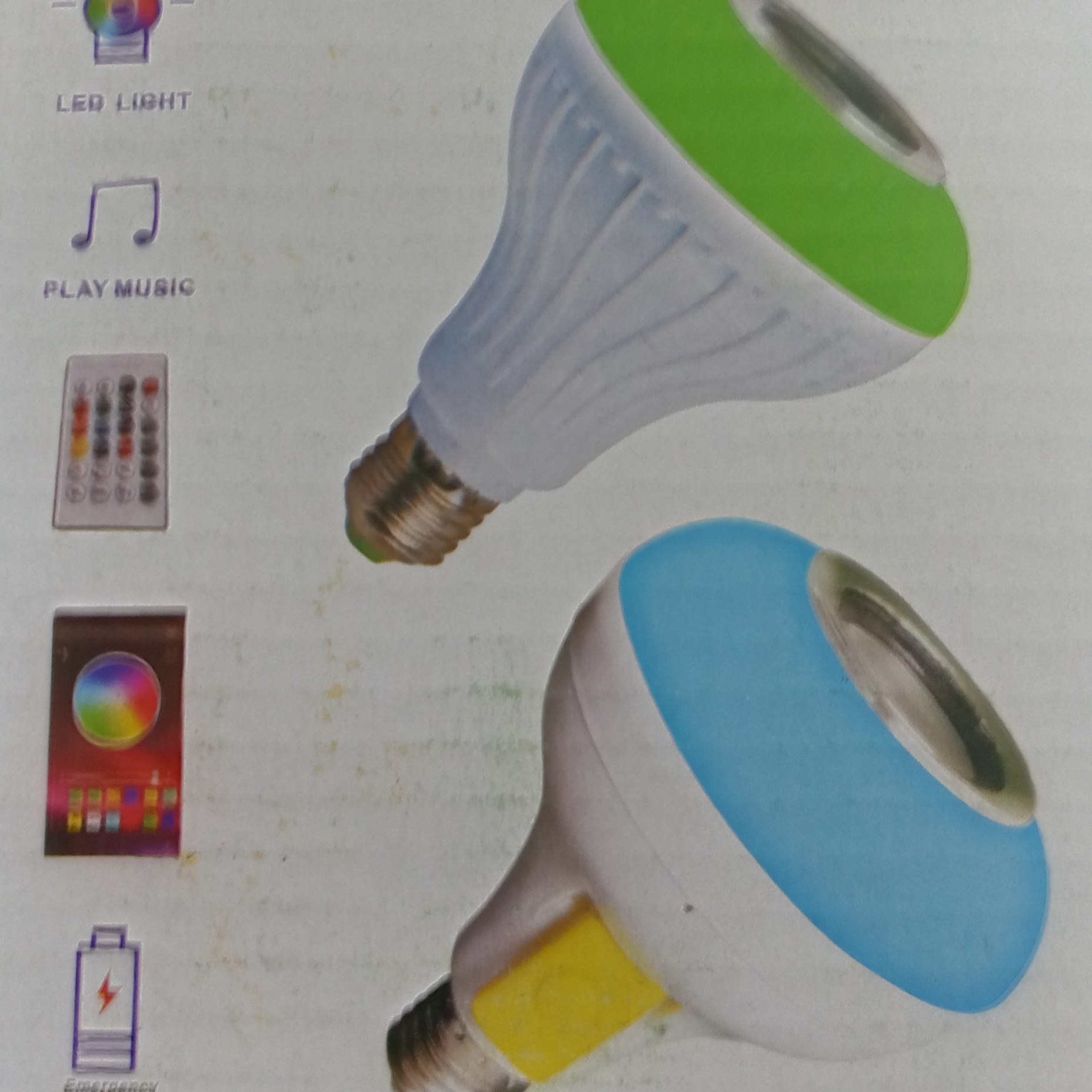 لامپ بلوتوثی ده رنگ