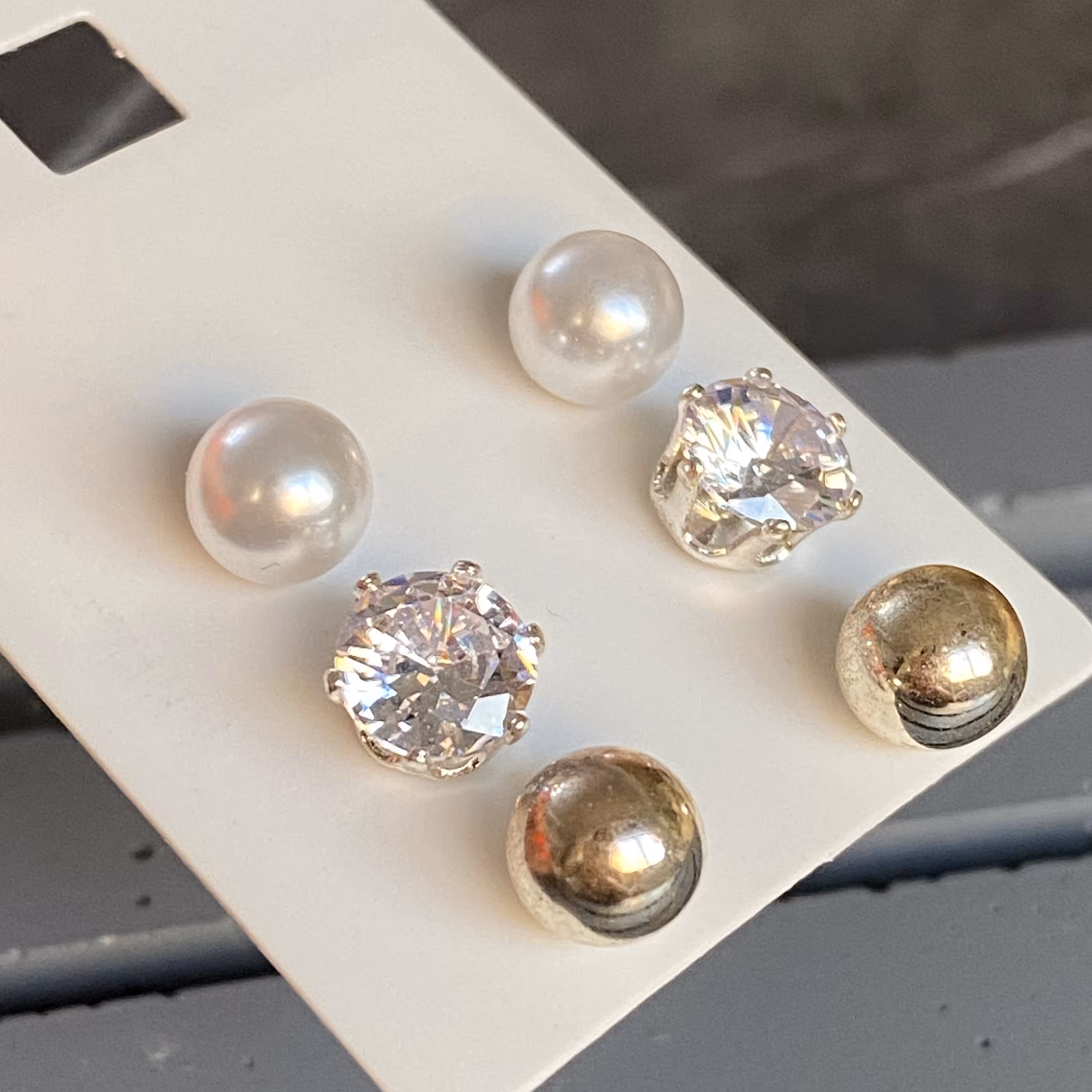 گوشواره دخترانه پک سه تایی گوشواره زنانه مناسب کادو تولد