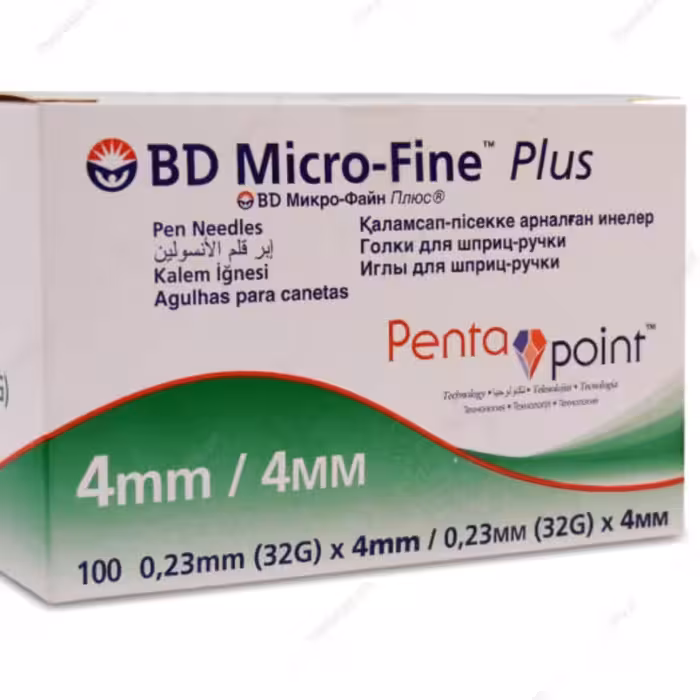 سرسوزن انسولین بی دی سایز 4 میلی متر