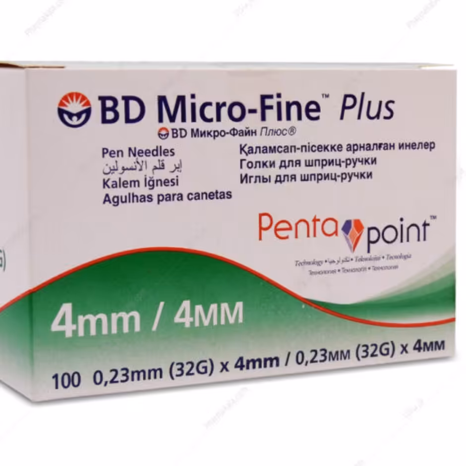 سرسوزن انسولین بی دی سایز 4 میلی متر