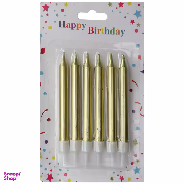 شمع تولد طرح مدادی کد S11 بسته 6 عددی