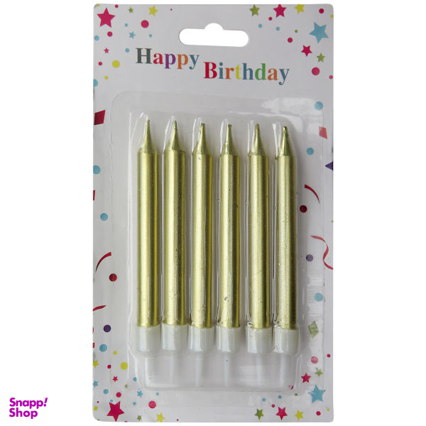 شمع تولد طرح مدادی کد S11 بسته 6 عددی