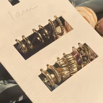 پک گوشواره دخترانه جدید پک گوشواره میخی مناسب هدیه