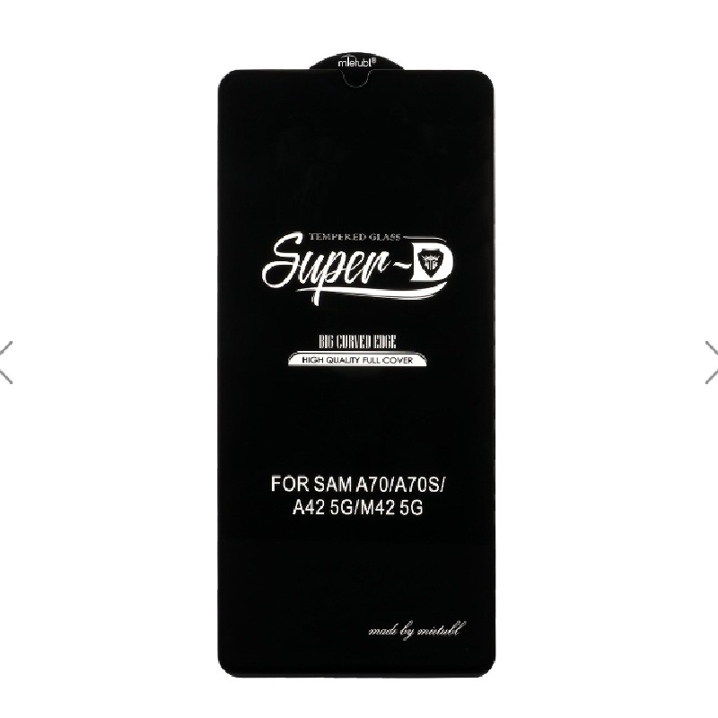 محافظ صفحه نمایش شیشه ای SamsungGalaxy  A70 A70s   A40   A42 5M42 5G - Full Cover Super D Metabl مشکی بدون پک