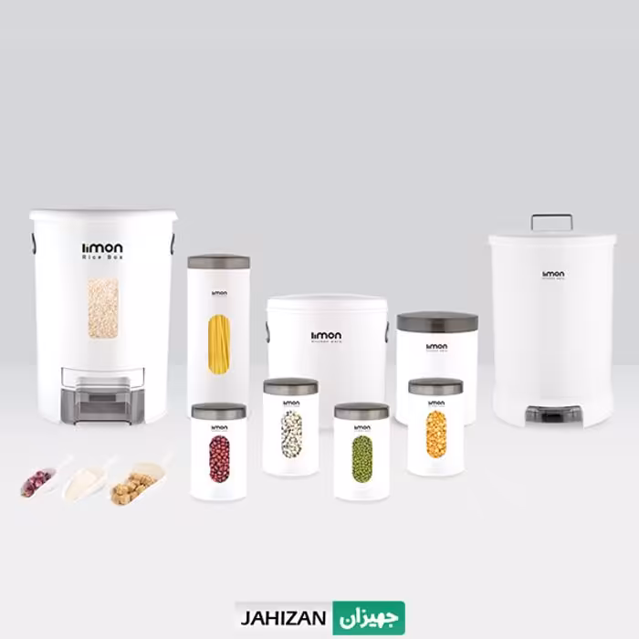 سرویس آشپزخانه 9پارچه لیمون مدل گرد کد1959