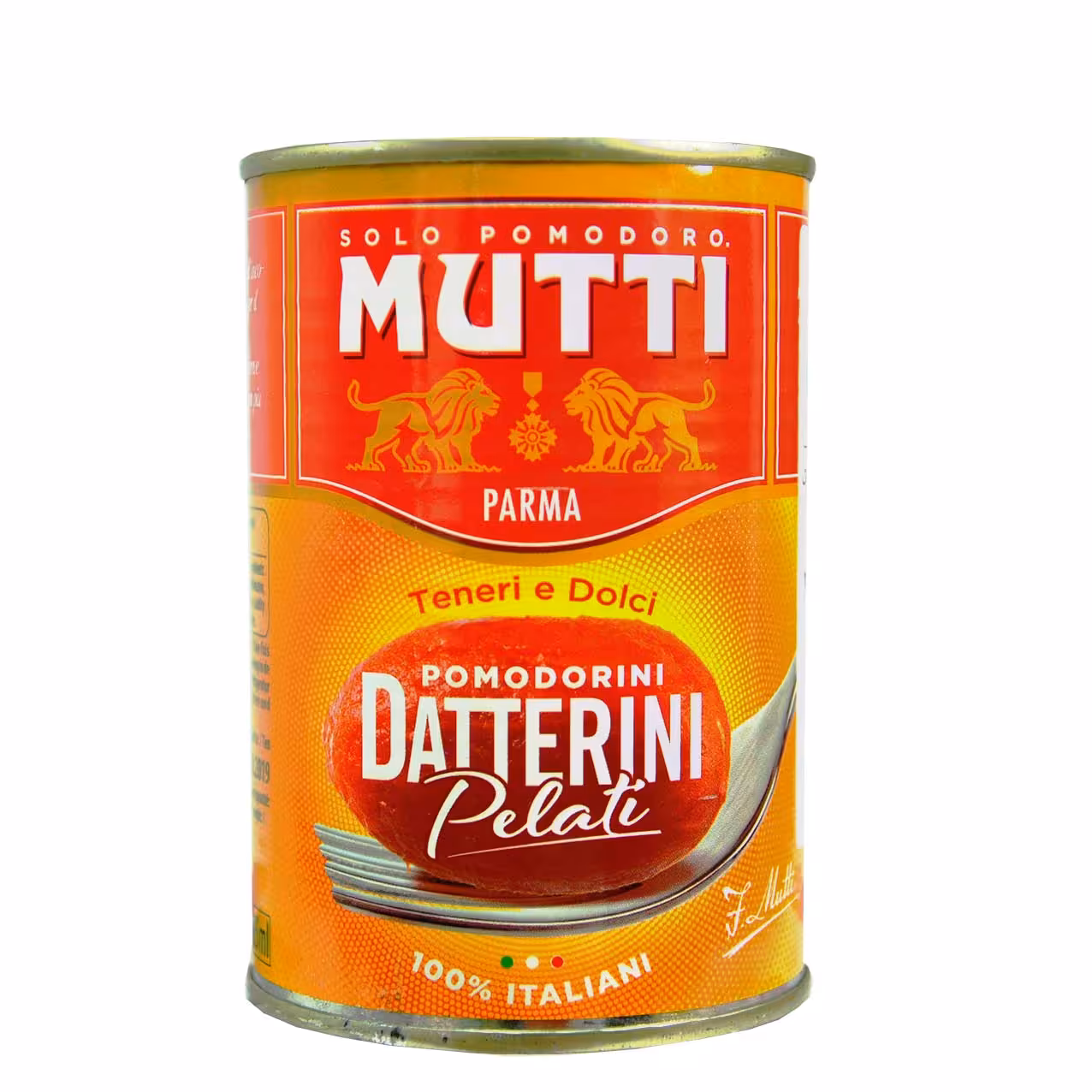 کنسرو گوجه فرنگی پوست کنده ی گیلاسی ارگانیک موتی - mutti