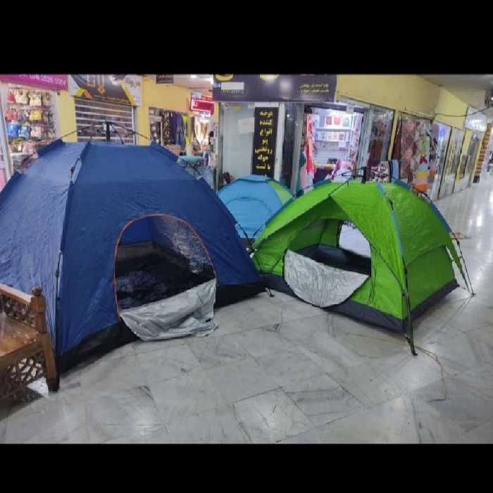 چادر کوهنوردی و مسافرتی اتوماتیک چتری ( نیلوفری ) 8 نفره ( 4 نفر خواب) ضد آب و آب گریز