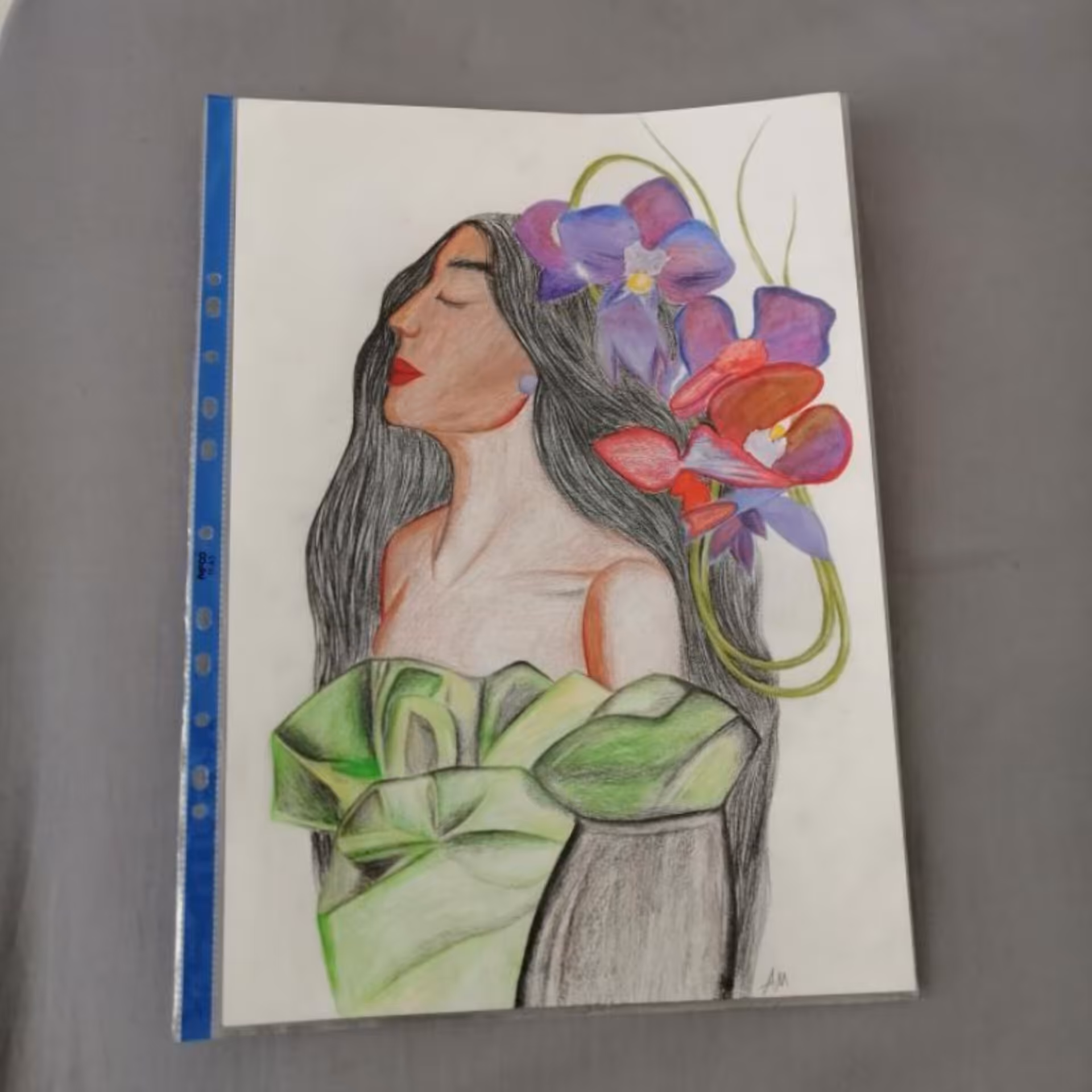 پوستر با کاور طرح گیسوی گل