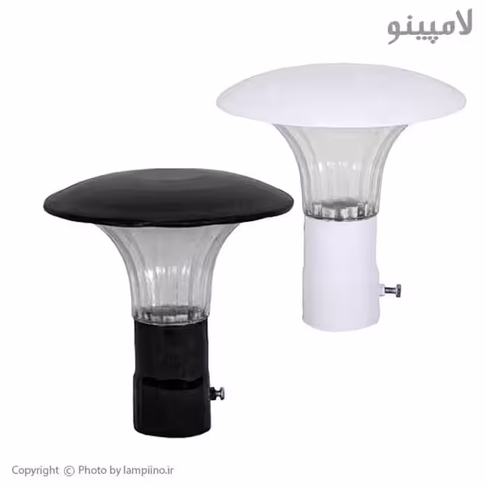چراغ حیاطی سرلوله قارچی فلزی