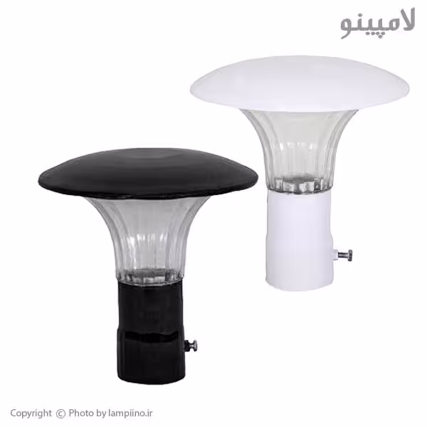 چراغ حیاطی سرلوله قارچی فلزی