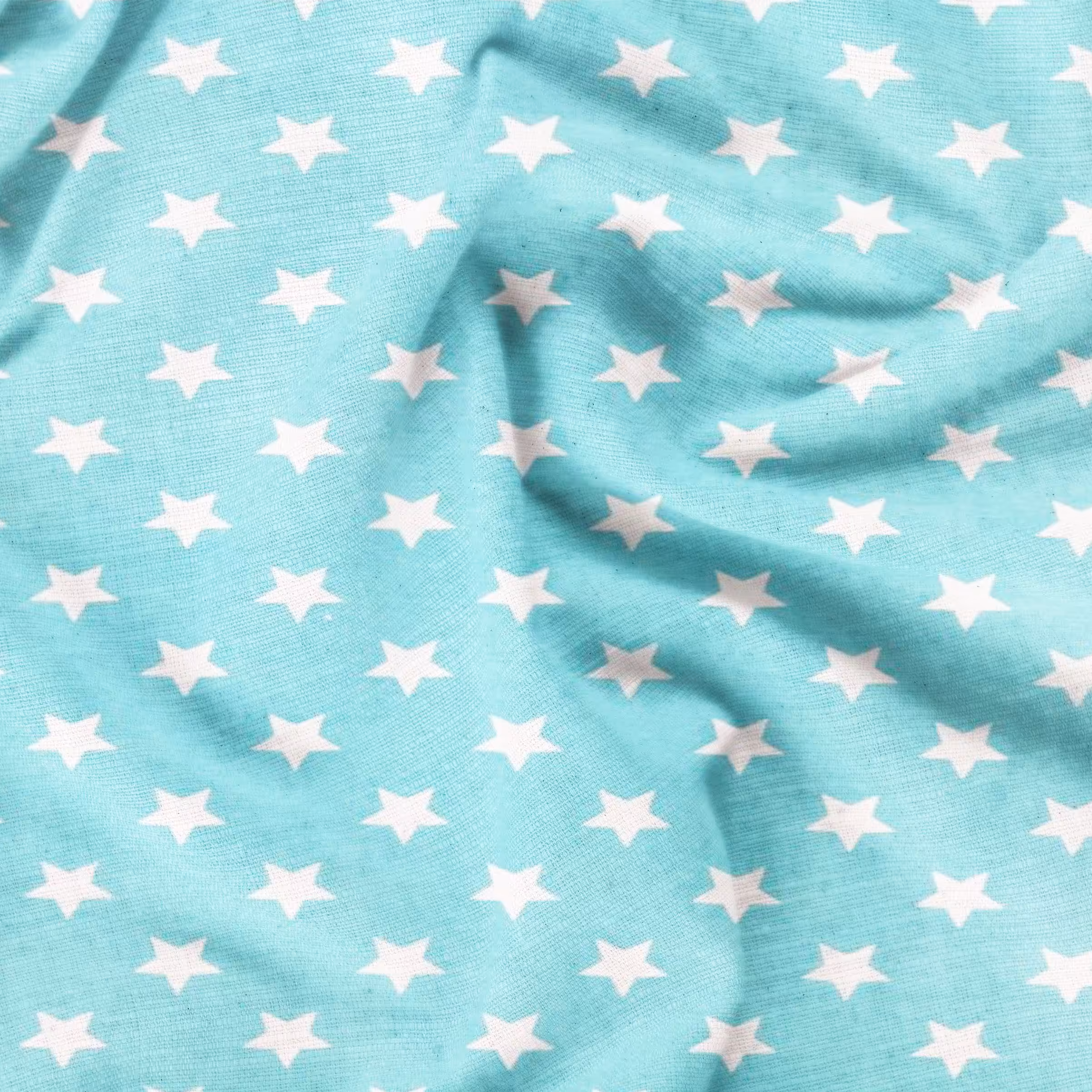 پارچه ملحفه متری طرح ستاره فیروزای عرض 2متر