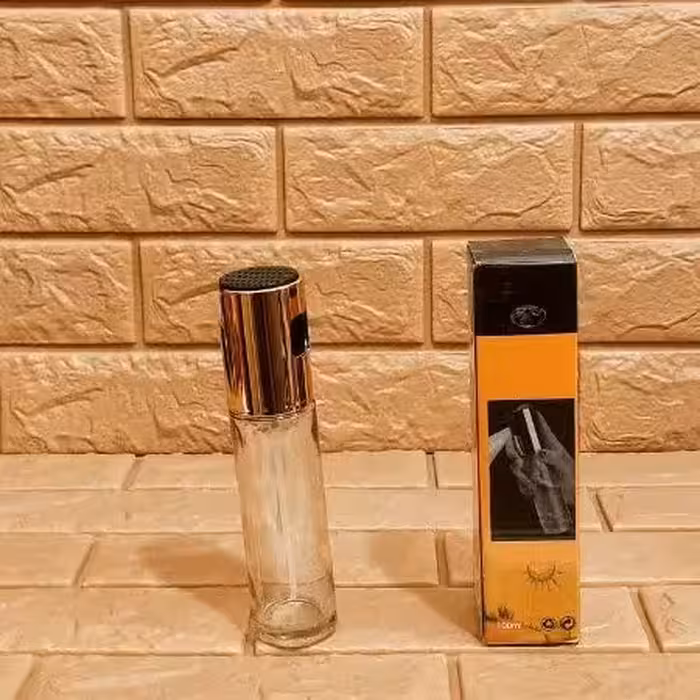 اسپری روغن -  روغن پاش - ظرف روغن ریز - جای روغن - اسپری روغن شیشه - برنزی رنگ