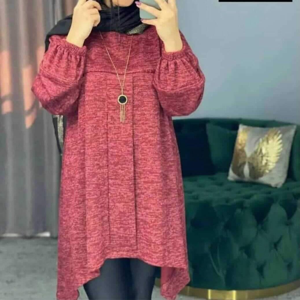 تونیک زنانه، جنس آنغوره، فری سایز، رنگ خردلی، خاکستری و دودی موجوده