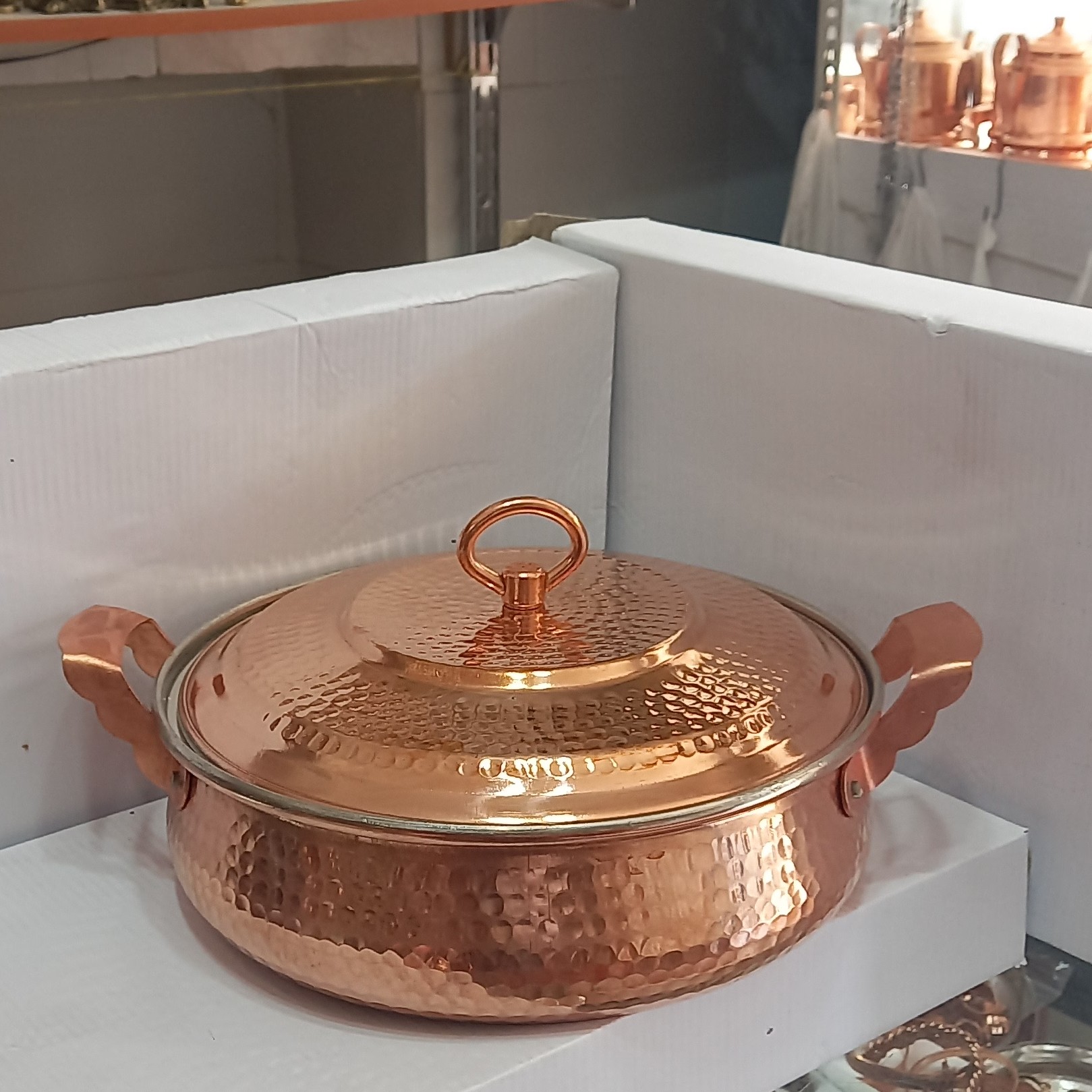 ماهی تابه مسی مدل تیانچه سایز 3 قطر دهانه24