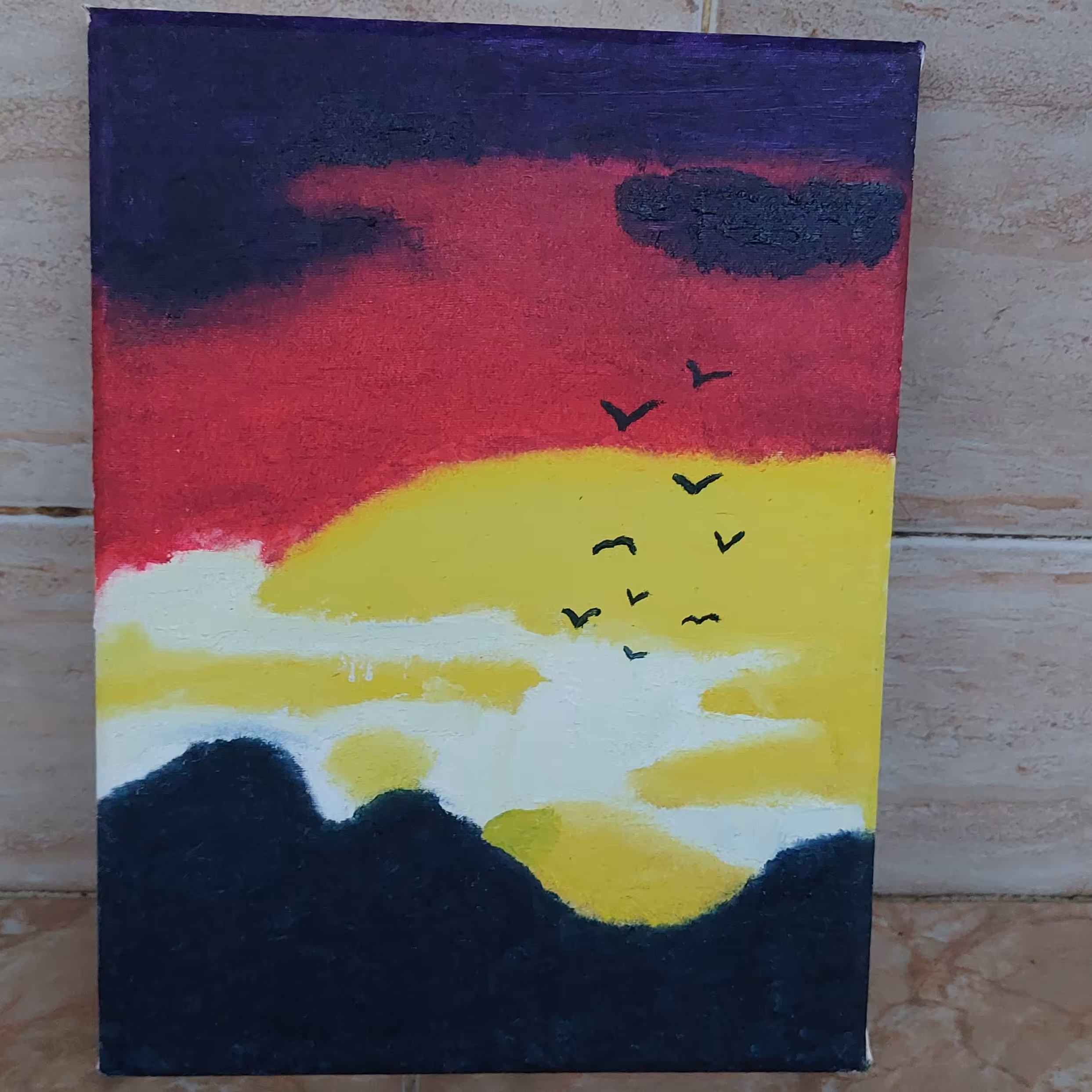 تابلو نقاشی طلوع آفتاب