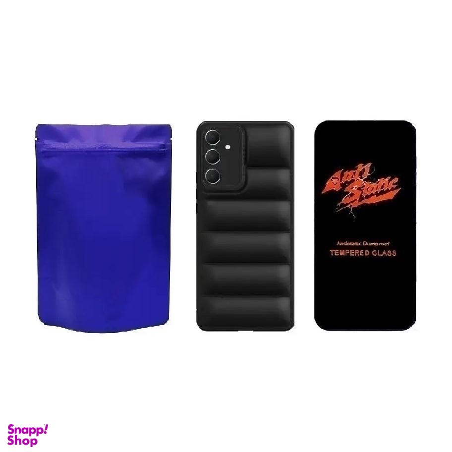 کاور گوشی موبایل و محافظ صفحه نمایش Anti Static مدل M-B PUFFER مناسب برای سامسونگ Galaxy A25