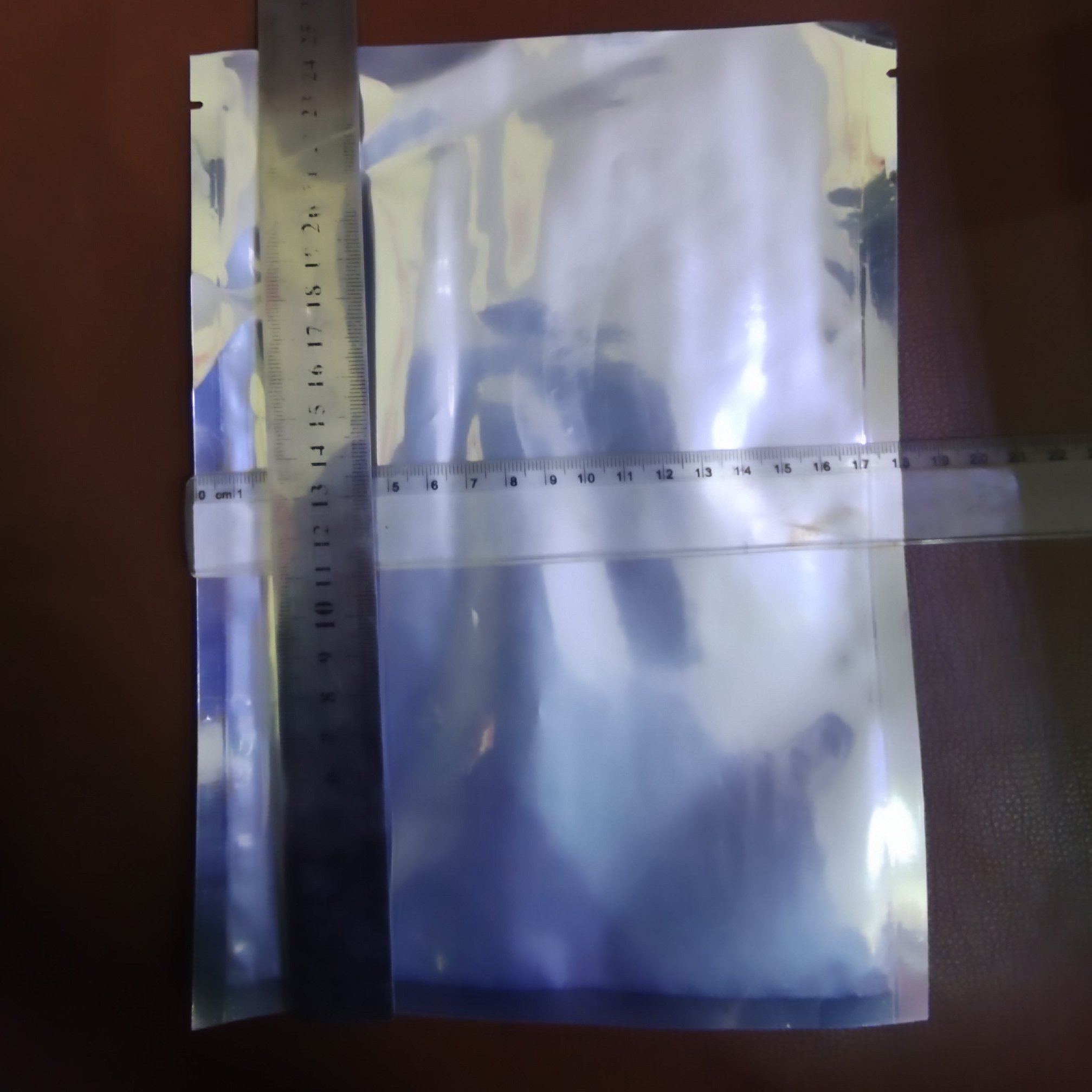 پلاستیک پشت نقره ای 25*18 برای خشکبار و ادویه و زر