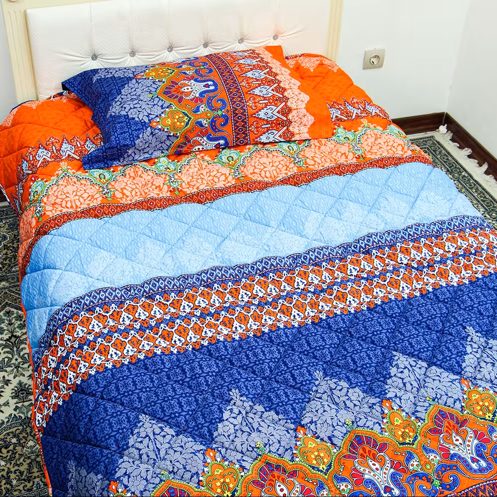 سرویس خواب یک نفره (لحاف، تشک و روبالشی) ـ طرح نگار