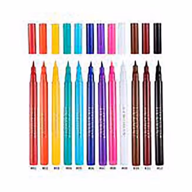 خط چشم رنگی ماژیکی هندیان بسته 12 عددی