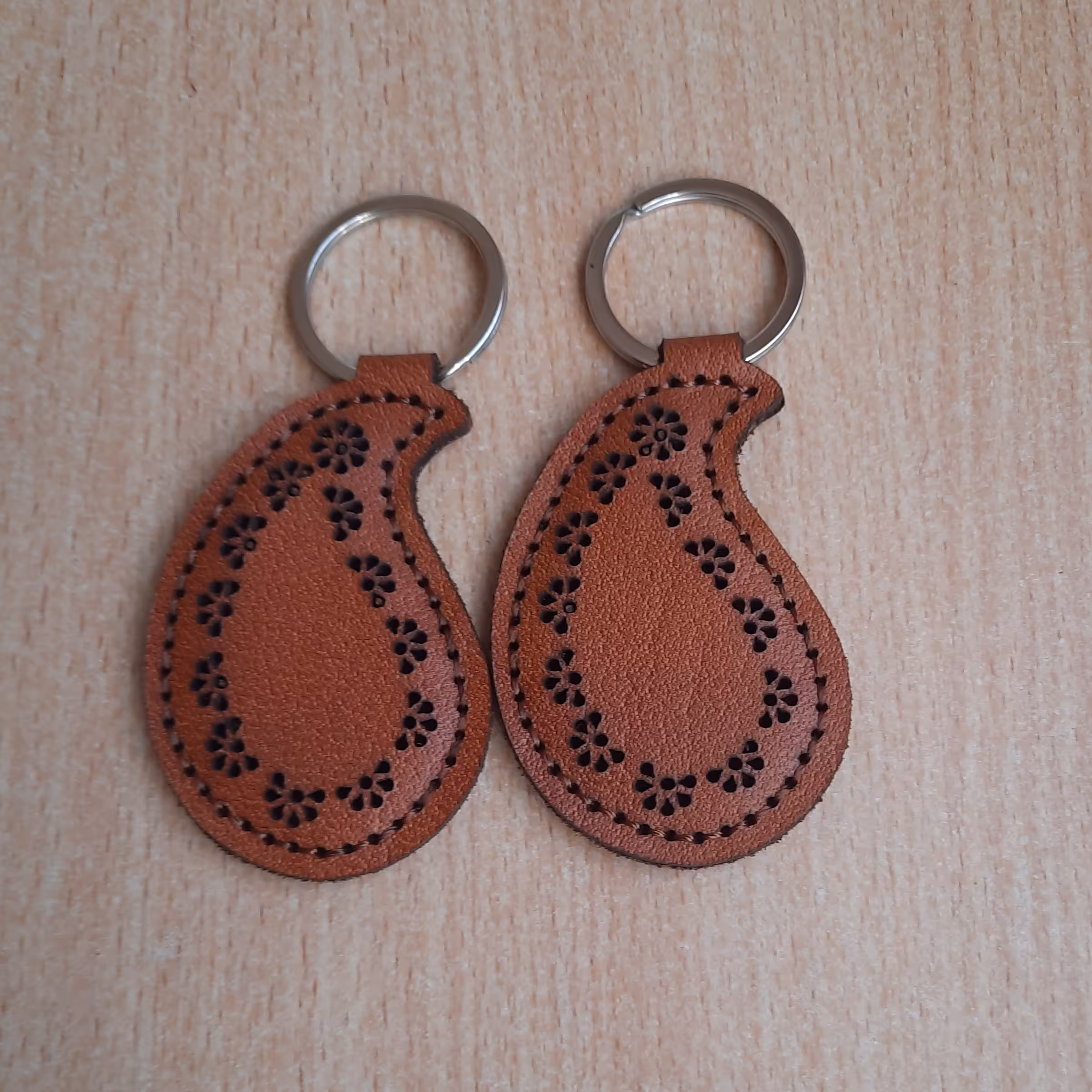 جاکلیدی چرم طبیعی 2عدد