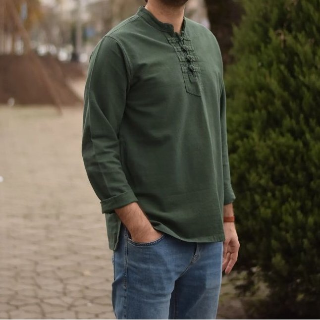 پیراهن مردانه چهار گره