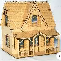 قطعات پازل چوبی خانه