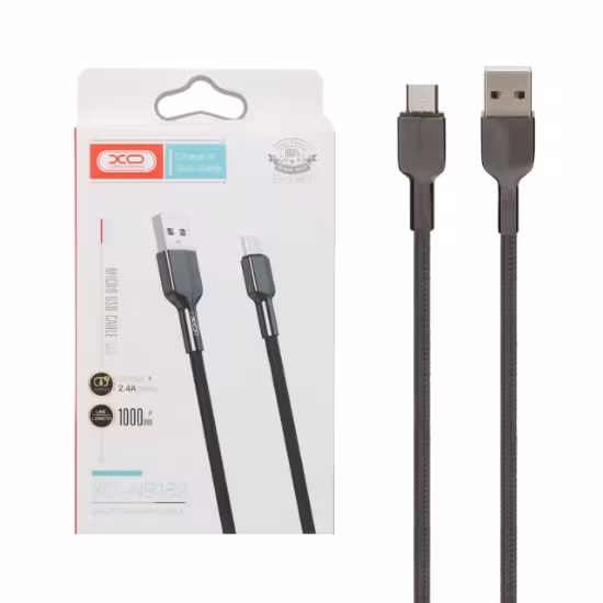 کابل تبدیل USB به micro-USB ایکس او مدل NB182 طول 1 متر