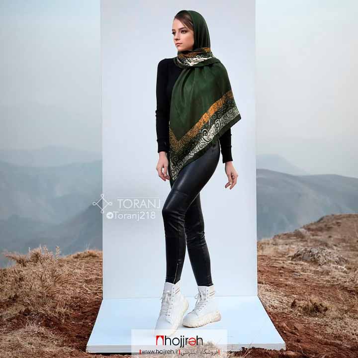 اطلاعات ، قیمت و خرید روسری کشمیر دست دوز پاییزه مدل ترنج کد RO142