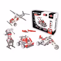 اسباب بازی مکانیک شو سریع و خشن ساخت 7سازه ی مختلف توسط کودک 