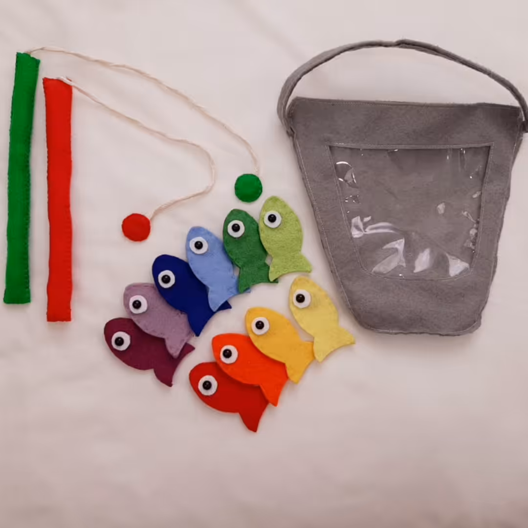 سطل و ست ماهیگیری نمدی