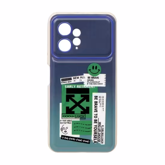 قاب گوشی لنز برجسته طرح دار برای Xiaomi Redmi Note 12 4G - کد 19