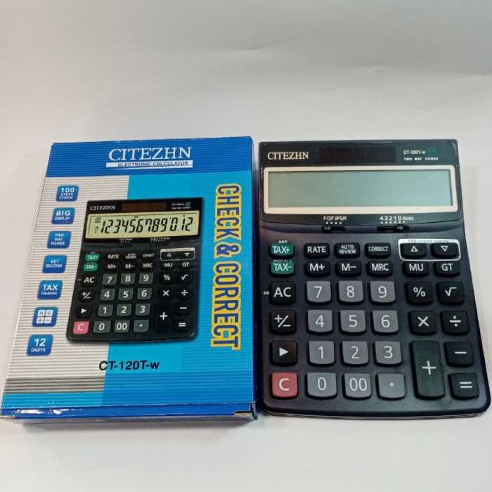 پخش ماشین حساب رومیزی مدل CT 120 TW درجه یک