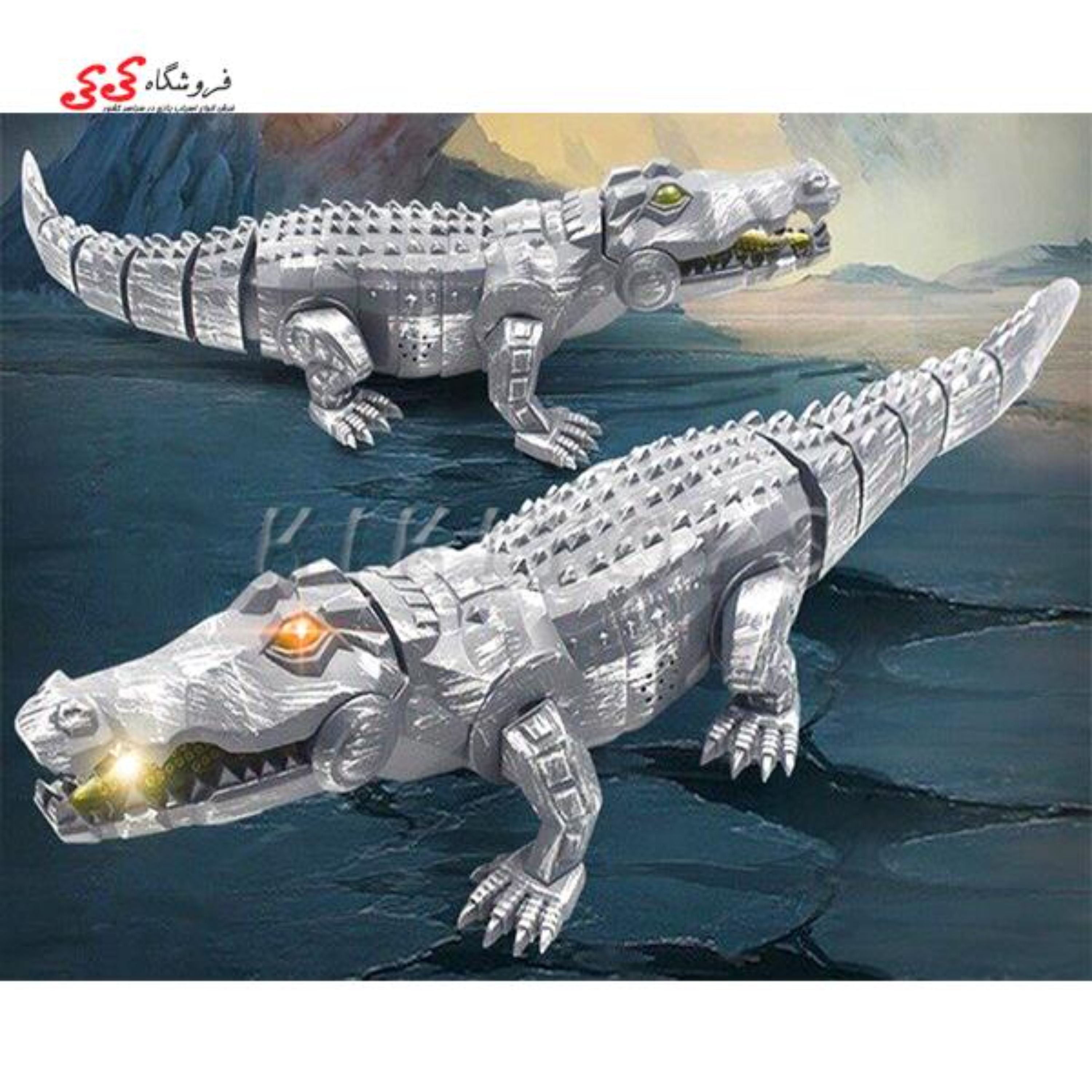 اسباب بازی تمساح بزرگ موزیکال Mechanical Crocodile FK507
