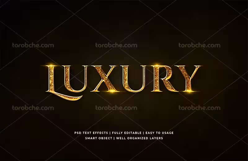 موکاپ لایه باز افکت متنی سه بعدی | گرافیک با طعم تربچه