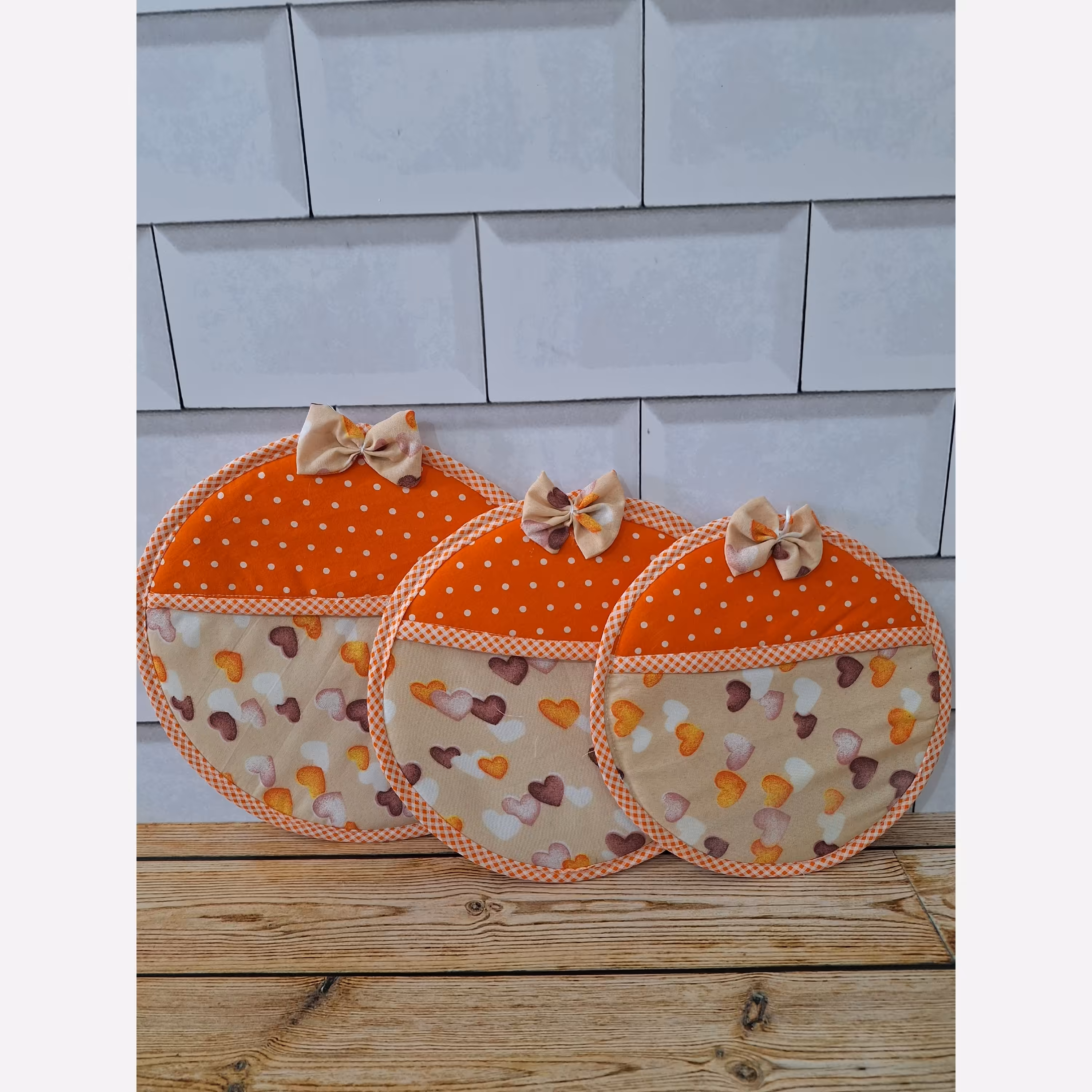 ست دمکن طرح هلال3 سایزجنس کتان 