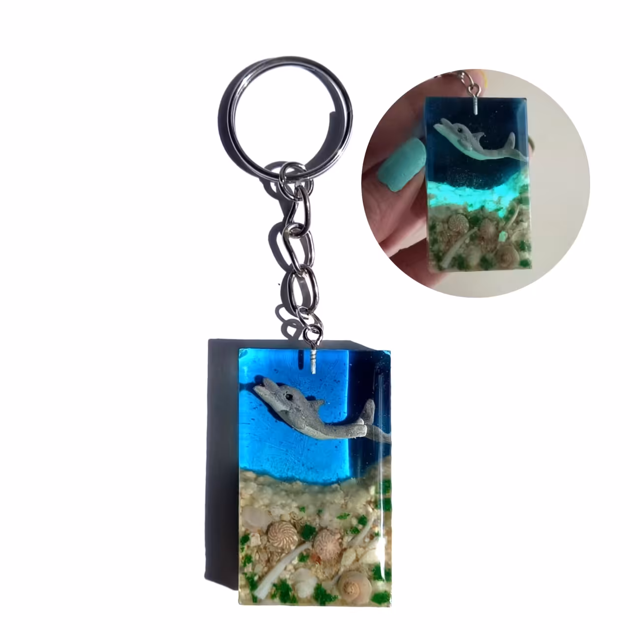 جاکلیدی رزینی دریایی دلفین کد jad001